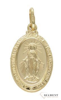 Złota zawieszka 375 'Cudowny Medalik' Maryja Niepokalanaa ZA 1533B 375 (3).jpg